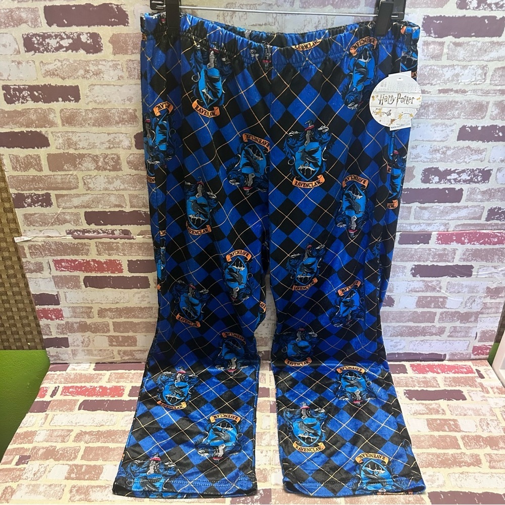 Harry Potter Men’s Pajama Bottoms - Blue and Black Pattern size XL - Picture 8 of 13